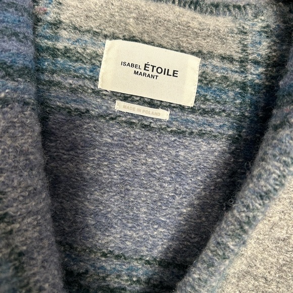 Isabel Marant blue Gabriel coat, size FR 38, cult favourite two years ago - Picture 3 of 8